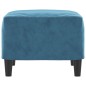 vidaXL Fußhocker Blau 60x50x41 cm Samt vidaXL Fußhocker Blau 60x50x41 cm Samt