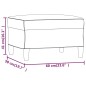 vidaXL Fußhocker Braun 60x50x41 cm Samt vidaXL Fußhocker Braun 60x50x41 cm Samt