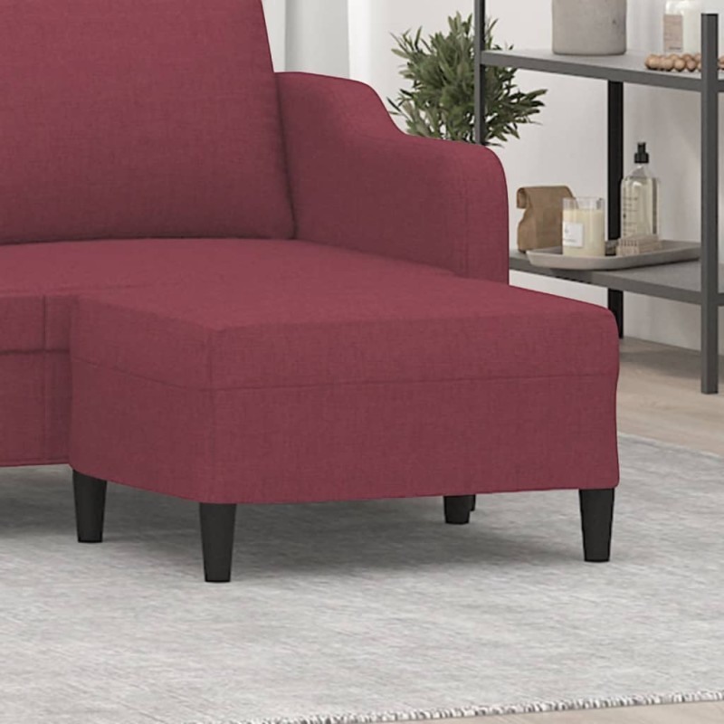 vidaXL Fußhocker Weinrot 70x55x41 cm Stoff vidaXL Fußhocker Weinrot 70x55x41 cm Stoff