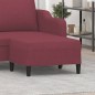 vidaXL Fußhocker Weinrot 70x55x41 cm Stoff vidaXL Fußhocker Weinrot 70x55x41 cm Stoff
