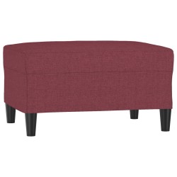 vidaXL Fußhocker Weinrot 70x55x41 cm Stoff