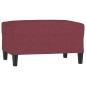 vidaXL Fußhocker Weinrot 70x55x41 cm Stoff vidaXL Fußhocker Weinrot 70x55x41 cm Stoff