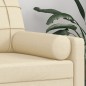 vidaXL Zierkissen 2 Stk. Creme Ø15x50 cm Stoff vidaXL Zierkissen 2 Stk. Creme Ø15x50 cm Stoff