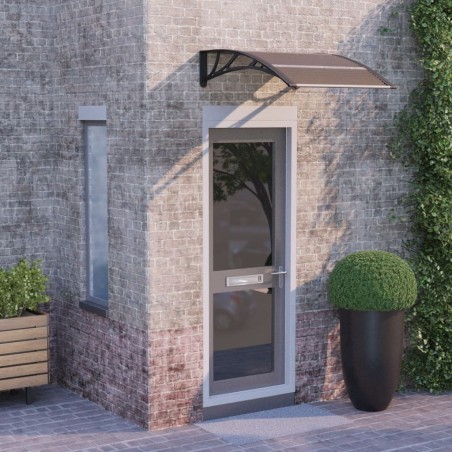 vidaXL Türvordach Schwarz 100x75 cm Polycarbonat