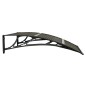 vidaXL Türvordach Schwarz 100x75 cm Polycarbonat vidaXL Türvordach Schwarz 100x75 cm Polycarbonat