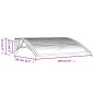 vidaXL Türvordach Schwarz 100x75 cm Polycarbonat vidaXL Türvordach Schwarz 100x75 cm Polycarbonat