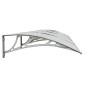 vidaXL Türvordach Grau und Transparent 350x75 cm Polycarbonat vidaXL Türvordach Grau und Transparent 350x75 cm Polycarbonat