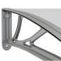 vidaXL Türvordach Grau und Transparent 350x75 cm Polycarbonat vidaXL Türvordach Grau und Transparent 350x75 cm Polycarbonat
