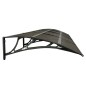 vidaXL Türvordach Schwarz 400x75 cm Polycarbonat vidaXL Türvordach Schwarz 400x75 cm Polycarbonat