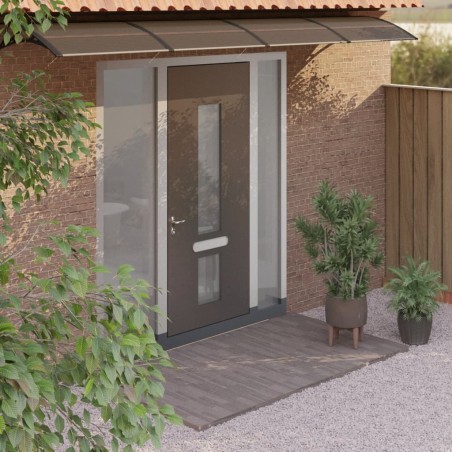 vidaXL Türvordach Schwarz 400x100 cm Polycarbonat