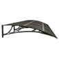 vidaXL Türvordach Schwarz 400x100 cm Polycarbonat vidaXL Türvordach Schwarz 400x100 cm Polycarbonat