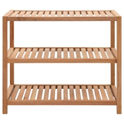 vidaXL Badezimmerregal Walnussholz Massiv 65 x 40 x 55 cm