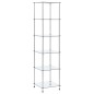 vidaXL Regal mit 6 Ablagen Transparent 40x40x160 cm Hartglas