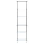 vidaXL Regal mit 6 Ablagen Transparent 40x40x160 cm Hartglas
