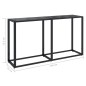 vidaXL Konsolentisch Schwarz 140x35x75,5 cm Hartglas vidaXL Konsolentisch Schwarz 140x35x75,5 cm Hartglas