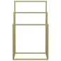 vidaXL Handtuchständer Golden 48x24x79 cm Eisen vidaXL Handtuchständer Golden 48x24x79 cm Eisen