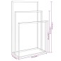 vidaXL Handtuchständer Golden 48x24x79 cm Eisen vidaXL Handtuchständer Golden 48x24x79 cm Eisen