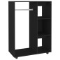 vidaXL Kleiderschrank Schwarz 80x40x110 cm Holzwerkstoff vidaXL Kleiderschrank Schwarz 80x40x110 cm Holzwerkstoff