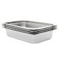 vidaXL Gastronormbehälter 4 Stk. GN 1/1 100 mm Edelstahl 