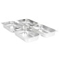 vidaXL Gastronormbehälter 4 Stk. GN 1/1 100 mm Edelstahl 