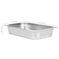 vidaXL Gastronormbehälter 4 Stk. GN 1/1 100 mm Edelstahl 