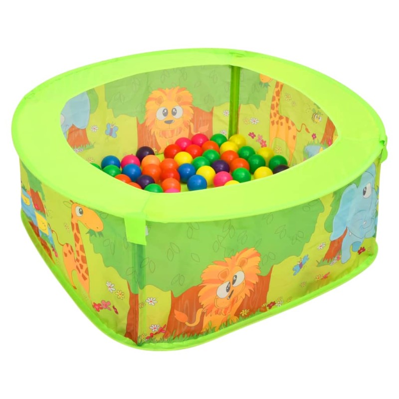 vidaXL Bällebad mit 50 Bällen für Kinder 75x75x32 cm vidaXL Bällebad mit 50 Bällen für Kinder 75x75x32 cm