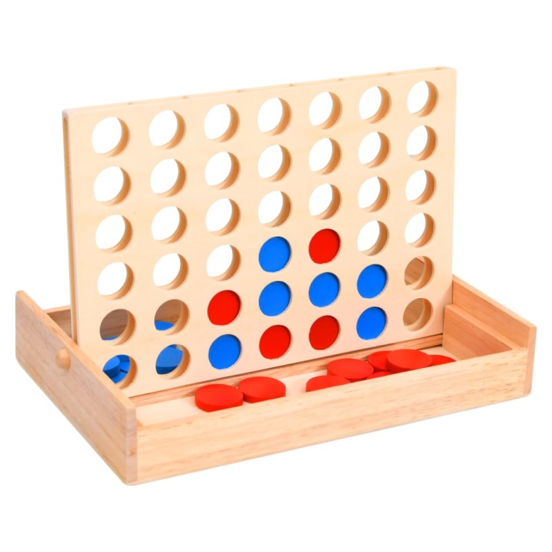 vidaXL Vier gewinnt Spiel 24x15x4 cm Massivholz vidaXL Vier gewinnt Spiel 24x15x4 cm Massivholz