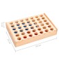 vidaXL Vier gewinnt Spiel 24x15x4 cm Massivholz vidaXL Vier gewinnt Spiel 24x15x4 cm Massivholz
