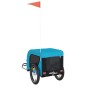 vidaXL Fahrradanhänger Hunde Blau und Schwarz Oxford-Gewebe und Eisen vidaXL Fahrradanhänger Hunde Blau und Schwarz Oxford-Gewebe und Eisen