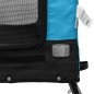 vidaXL Fahrradanhänger Hunde Blau und Schwarz Oxford-Gewebe und Eisen vidaXL Fahrradanhänger Hunde Blau und Schwarz Oxford-Gewebe und Eisen
