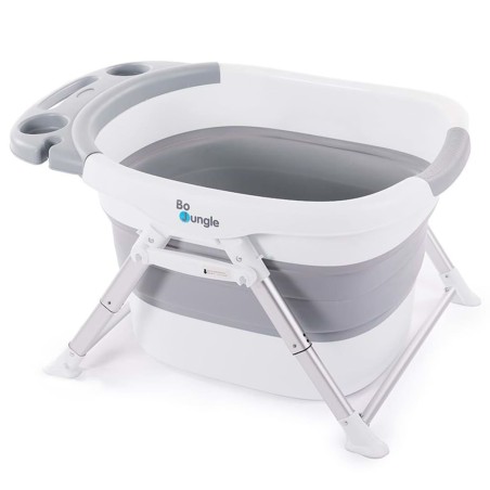 Bo Jungle B-Foldable Baby-Badewanne für Dusche Grau und Weiß