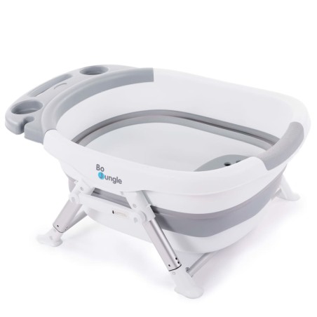 Bo Jungle B-Foldable Baby-Badewanne für Dusche Grau und Weiß