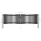 vidaXL Gartentor Stahl 4x1,25 m Anthrazit vidaXL Gartentor Stahl 4x1,25 m Anthrazit