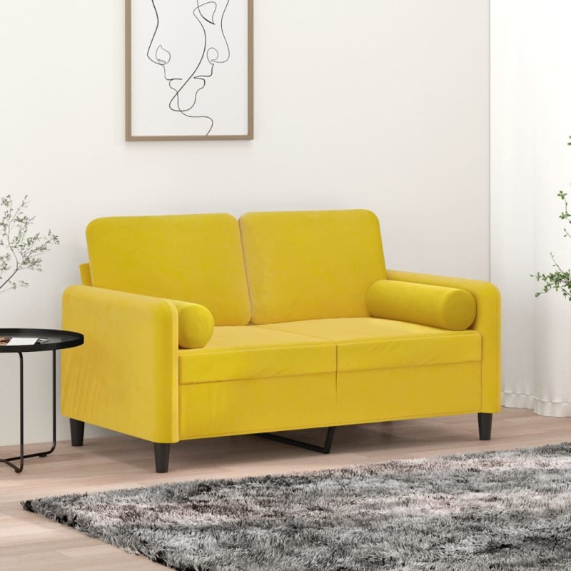 vidaXL Zierkissen 2 Stk. Gelb Ø15x50 cm Samt vidaXL Zierkissen 2 Stk. Gelb Ø15x50 cm Samt