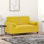 vidaXL Zierkissen 2 Stk. Gelb Ø15x50 cm Samt vidaXL Zierkissen 2 Stk. Gelb Ø15x50 cm Samt