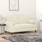 vidaXL Zierkissen 2 Stk. Creme Ø15x50 cm Samt vidaXL Zierkissen 2 Stk. Creme Ø15x50 cm Samt