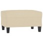 vidaXL Fußhocker Creme 70x55x41 cm Stoff vidaXL Fußhocker Creme 70x55x41 cm Stoff