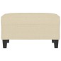vidaXL Fußhocker Creme 70x55x41 cm Stoff vidaXL Fußhocker Creme 70x55x41 cm Stoff