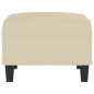 vidaXL Fußhocker Creme 70x55x41 cm Stoff vidaXL Fußhocker Creme 70x55x41 cm Stoff