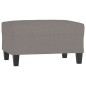 vidaXL Fußhocker Taupe 70x55x41 cm Stoff vidaXL Fußhocker Taupe 70x55x41 cm Stoff