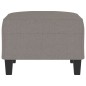vidaXL Fußhocker Taupe 70x55x41 cm Stoff vidaXL Fußhocker Taupe 70x55x41 cm Stoff