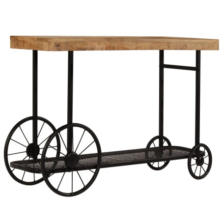 vidaXL Konsolentisch Mangoholz Massiv 115 x 36 x 76 cm