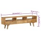 vidaXL TV-Schrank Mangoholz Massiv 140 x 30 x 41 cm vidaXL TV-Schrank Mangoholz Massiv 140 x 30 x 41 cm