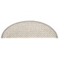 vidaXL Treppenmatten Selbstklebend Sisal-Optik 15 Stk. 56x17x3cm Beige vidaXL Treppenmatten Selbstklebend Sisal-Optik 15 Stk. 56x17x3cm Beige
