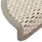 vidaXL Treppenmatten Selbstklebend Sisal-Optik 15 Stk. 56x17x3cm Beige vidaXL Treppenmatten Selbstklebend Sisal-Optik 15 Stk. 56x17x3cm Beige
