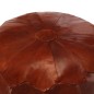 vidaXL Pouf Hellbraun 40 x 35 cm Echtes Ziegenleder vidaXL Pouf Hellbraun 40 x 35 cm Echtes Ziegenleder