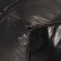vidaXL Pouf Schwarz 60 x 60 x 30 cm Echtes Ziegenleder vidaXL Pouf Schwarz 60 x 60 x 30 cm Echtes Ziegenleder