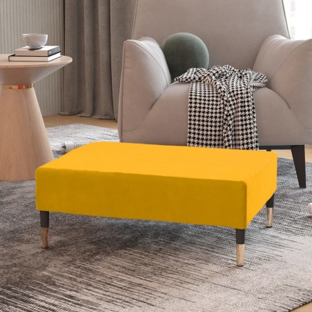 vidaXL Fußhocker Gelb 78x56x32 cm Samt