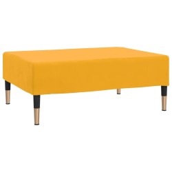 vidaXL Fußhocker Gelb 78x56x32 cm Samt