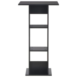 vidaXL Bartisch Schwarz 60x60x110 cm